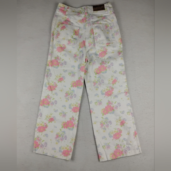 Manoush Straight Leg Jeans In Boho Floral Print Size US Small/ EU36 - Picture 6 of 8